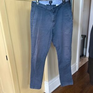J. Crew Blue Chino Pants Classic Straight-Leg